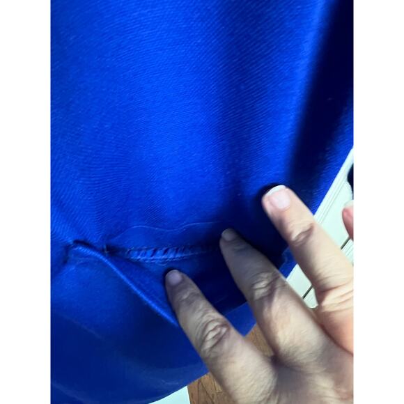 Vintage Brownstone Studio New York Shift Dress Blue Button Up Career Size 14 - Picture 5 of 10